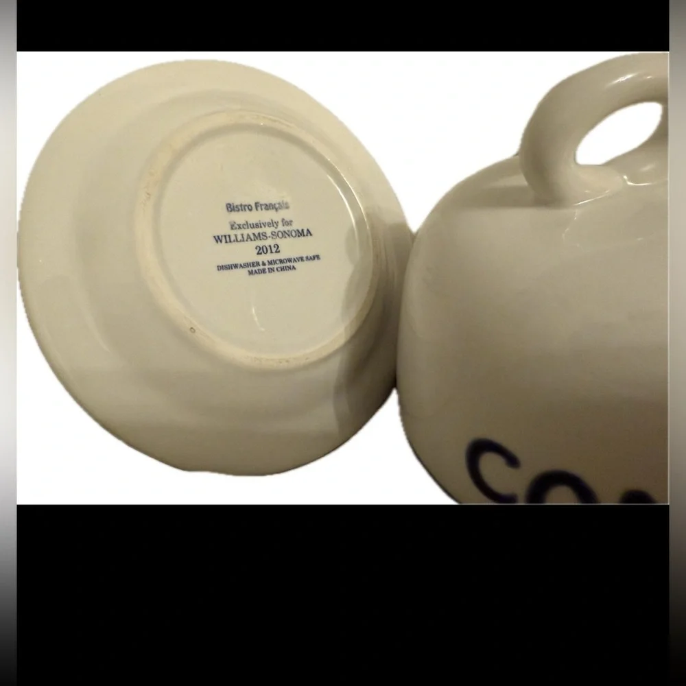Williams Sonoma Jam /Jelly Confiture Ceramic Container